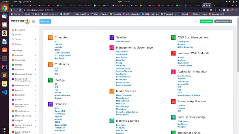 Former2:- GUI to Generate and Import Infrastructure Resources to IAC Tools.